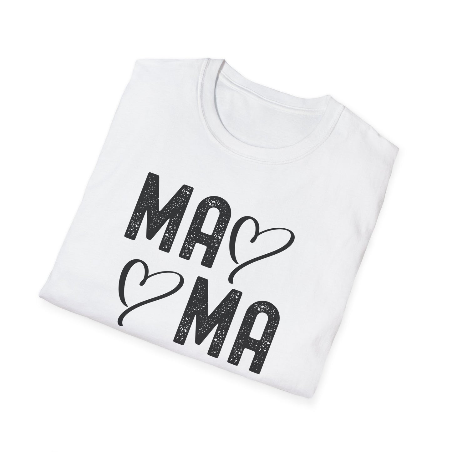 Mama Heart Unisex Softstyle T-Shirt - Perfect Gift for Moms