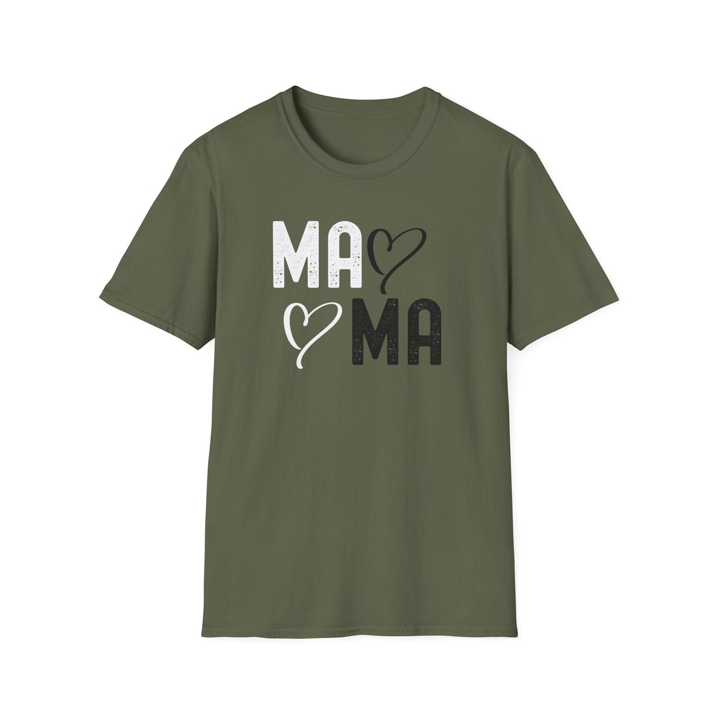 Mama Heart Unisex Softstyle T-Shirt - Perfect Gift for Moms