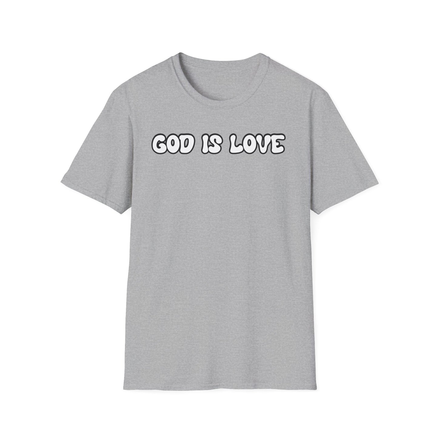 God Is Love Unisex Softstyle T-Shirt - Inspirational Faith Tee for Everyday Wear