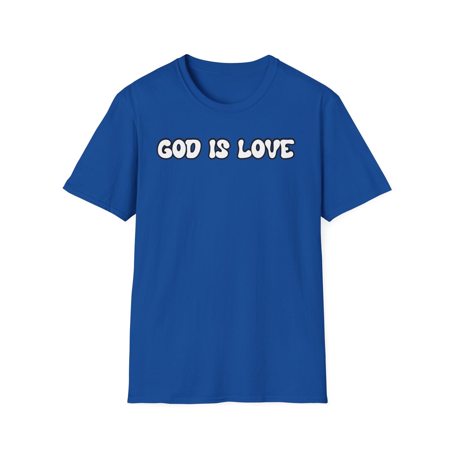 God Is Love Unisex Softstyle T-Shirt - Inspirational Faith Tee for Everyday Wear