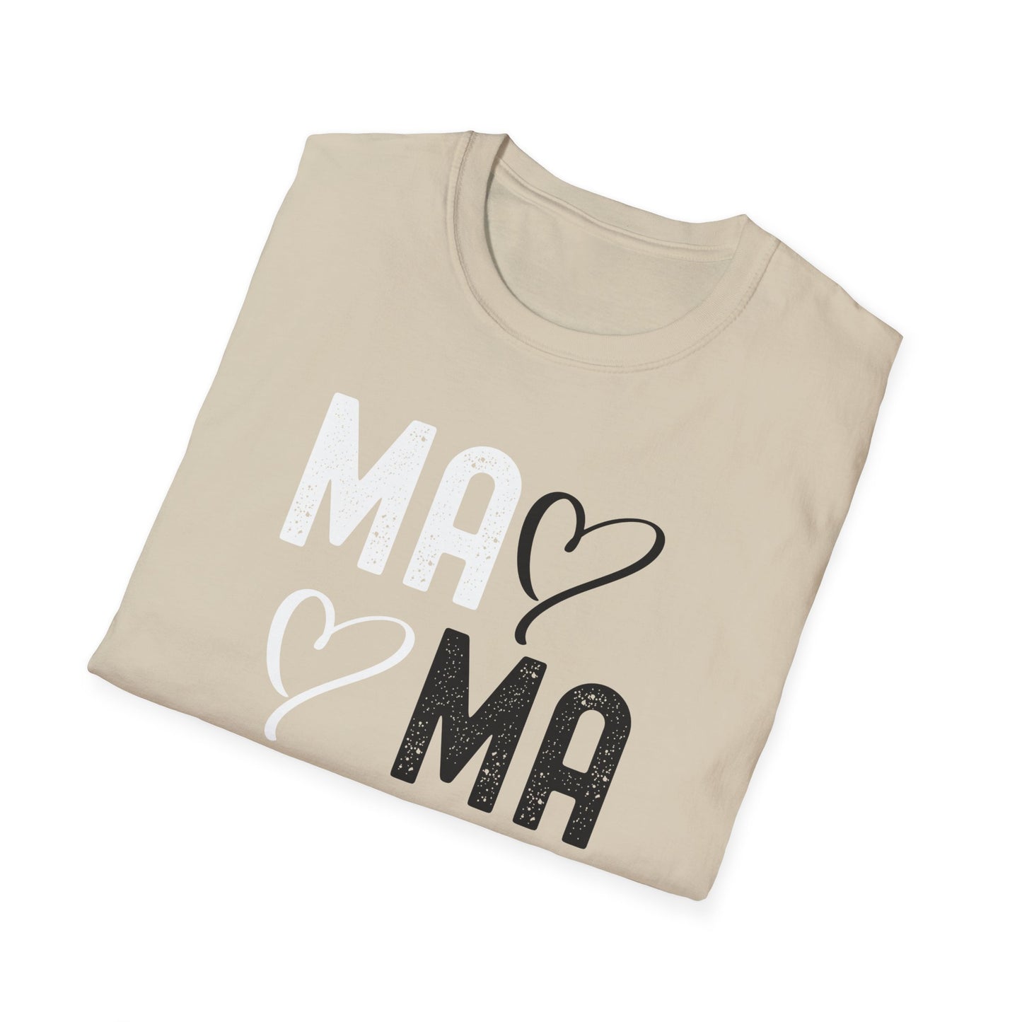 Mama Heart Unisex Softstyle T-Shirt - Perfect Gift for Moms