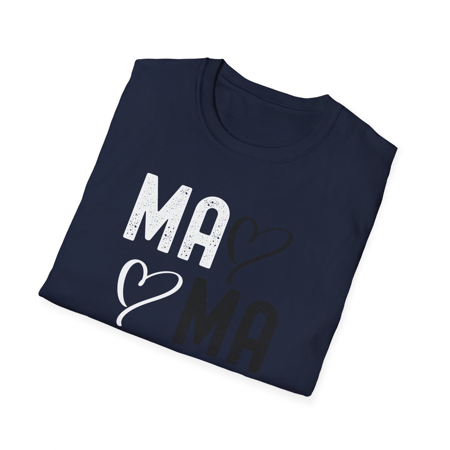 Mama Heart Unisex Softstyle T-Shirt - Perfect Gift for Moms