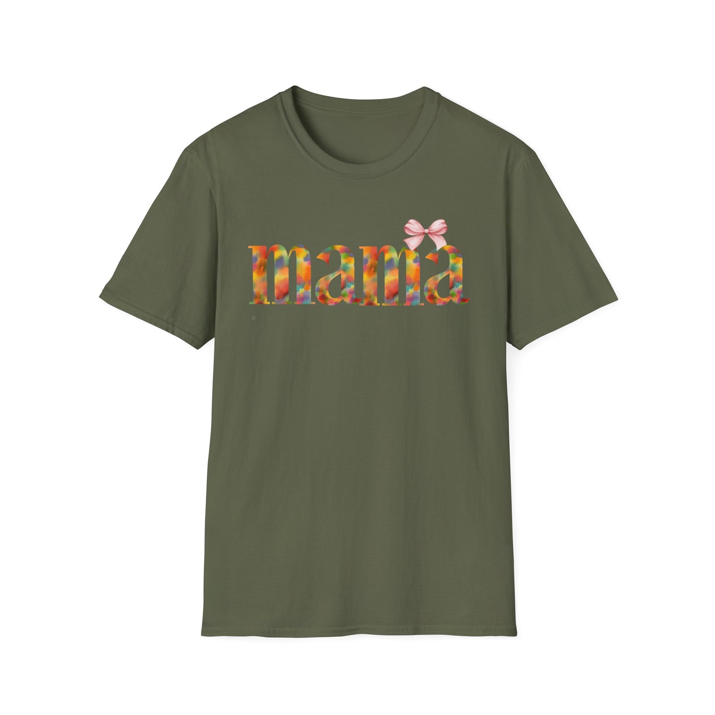 Colorful 'Mama' Unisex Softstyle T-Shirt - Perfect Gift for Moms