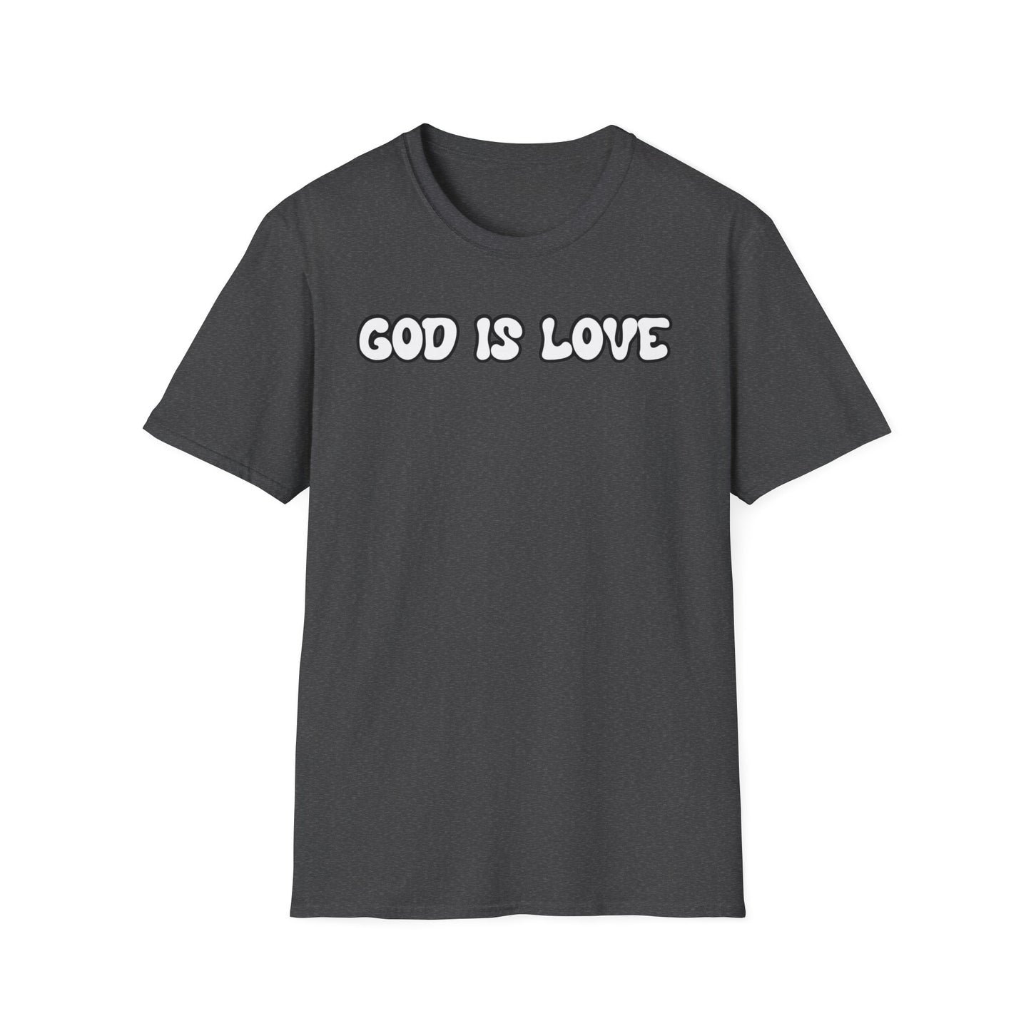 God Is Love Unisex Softstyle T-Shirt - Inspirational Faith Tee for Everyday Wear