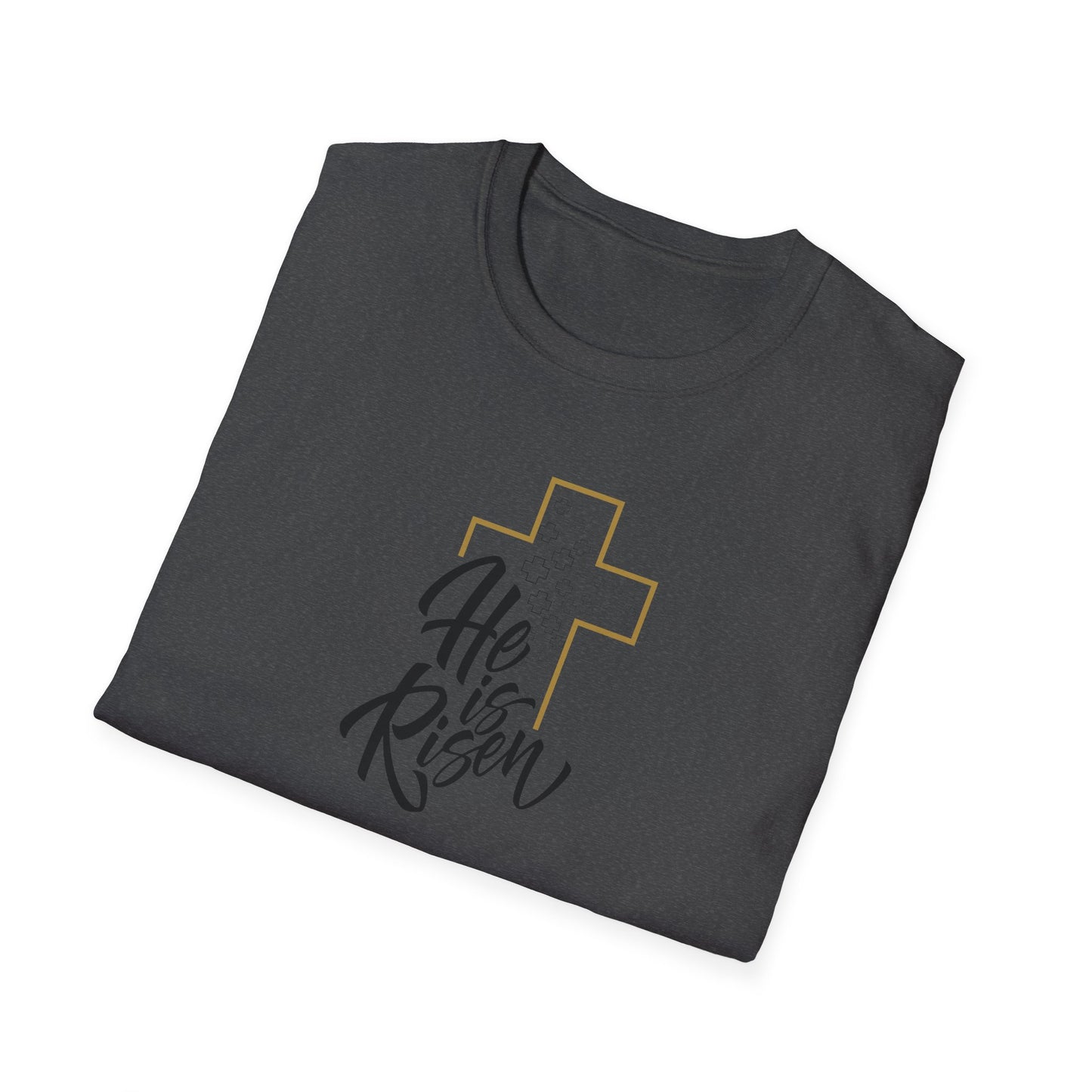 He is Risen Unisex Softstyle T-Shirt - Celebrate Faith and Renewal