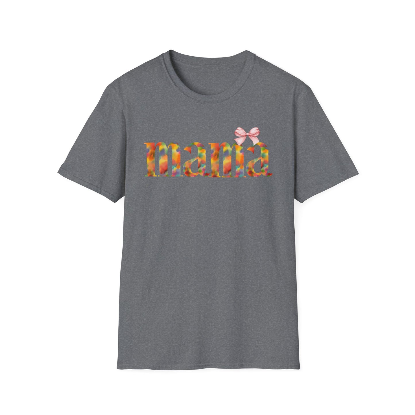 Colorful 'Mama' Unisex Softstyle T-Shirt - Perfect Gift for Moms