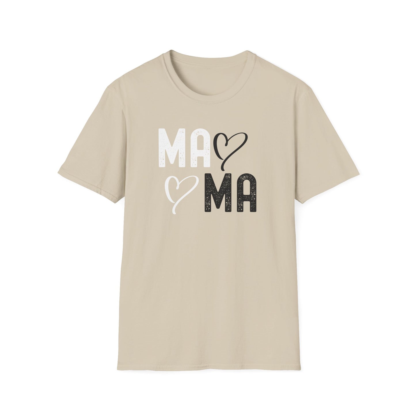 Mama Heart Unisex Softstyle T-Shirt - Perfect Gift for Moms
