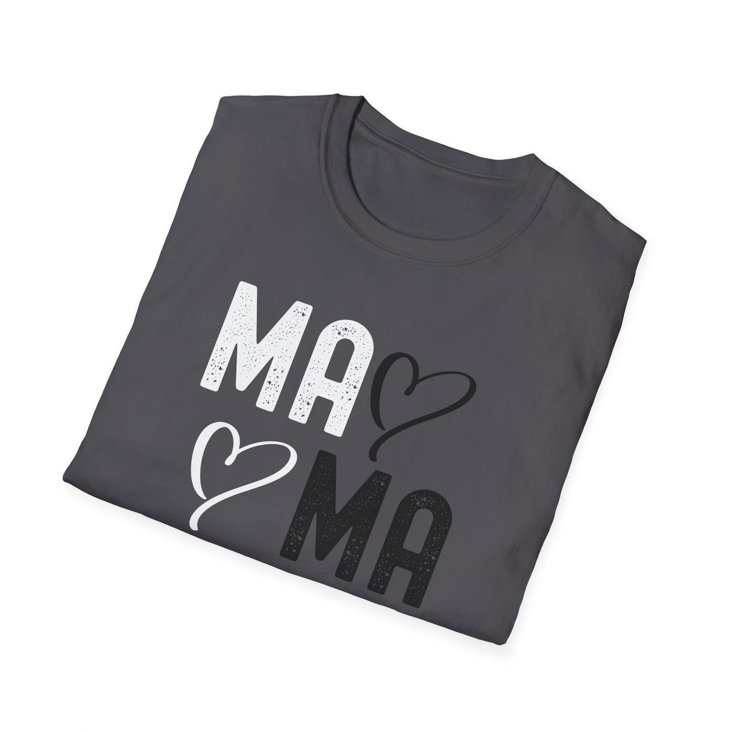 Mama Heart Unisex Softstyle T-Shirt - Perfect Gift for Moms
