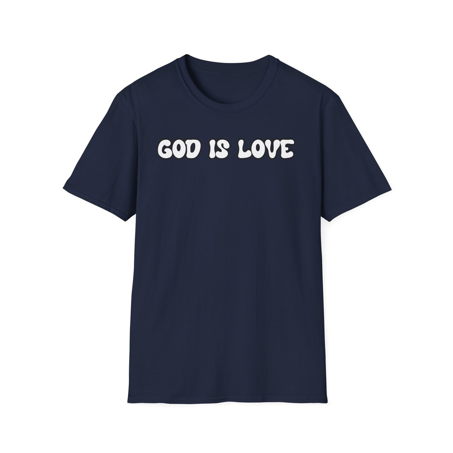 God Is Love Unisex Softstyle T-Shirt - Inspirational Faith Tee for Everyday Wear