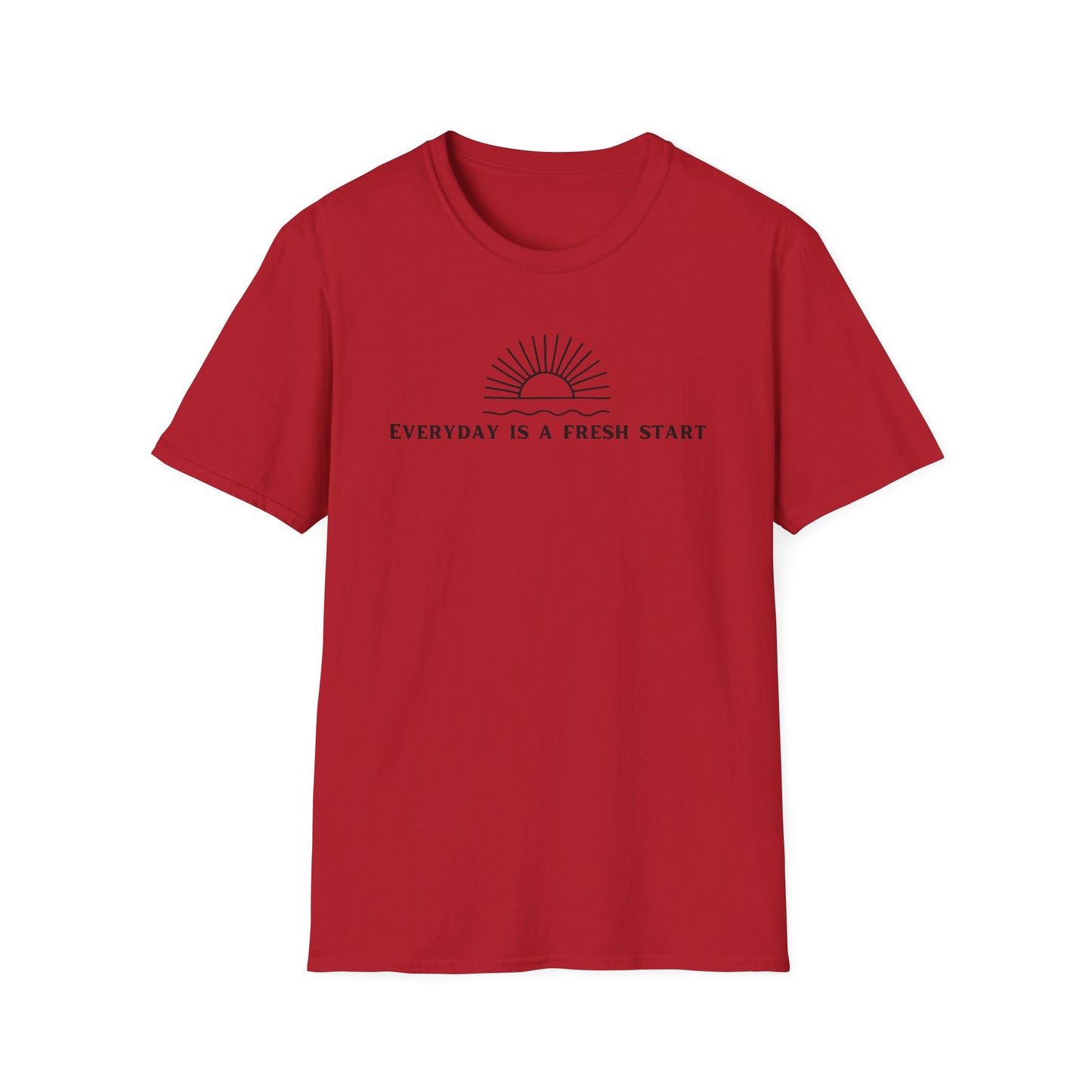 Unisex Softstyle T-Shirt - "Everyday Is A Fresh Start" Inspirational Tee