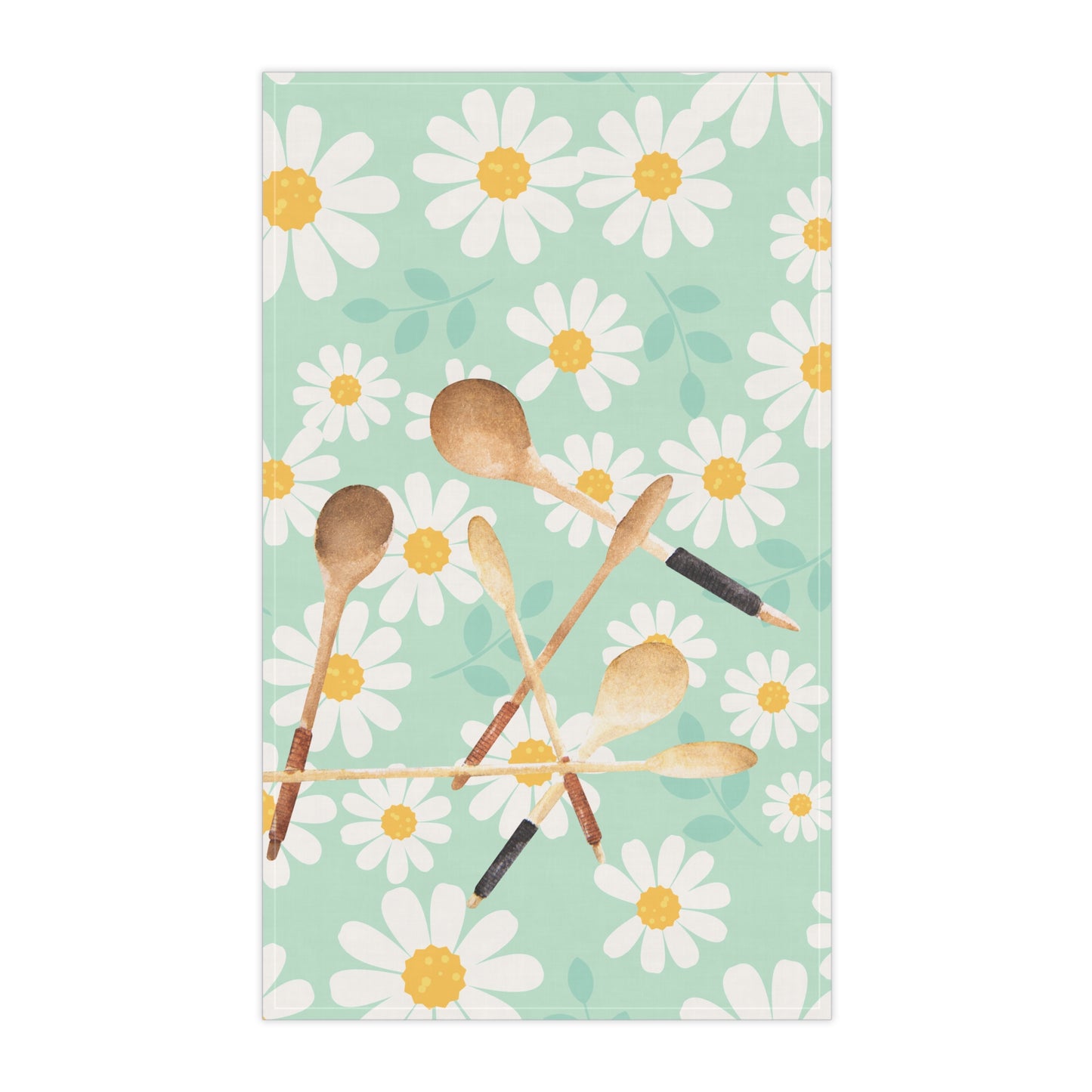Floral Spoon Tea Towels - Charming Kitchen Décor for Cooking Enthusiasts