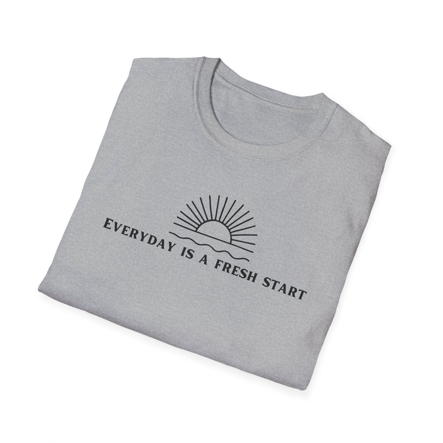 Unisex Softstyle T-Shirt - "Everyday Is A Fresh Start" Inspirational Tee