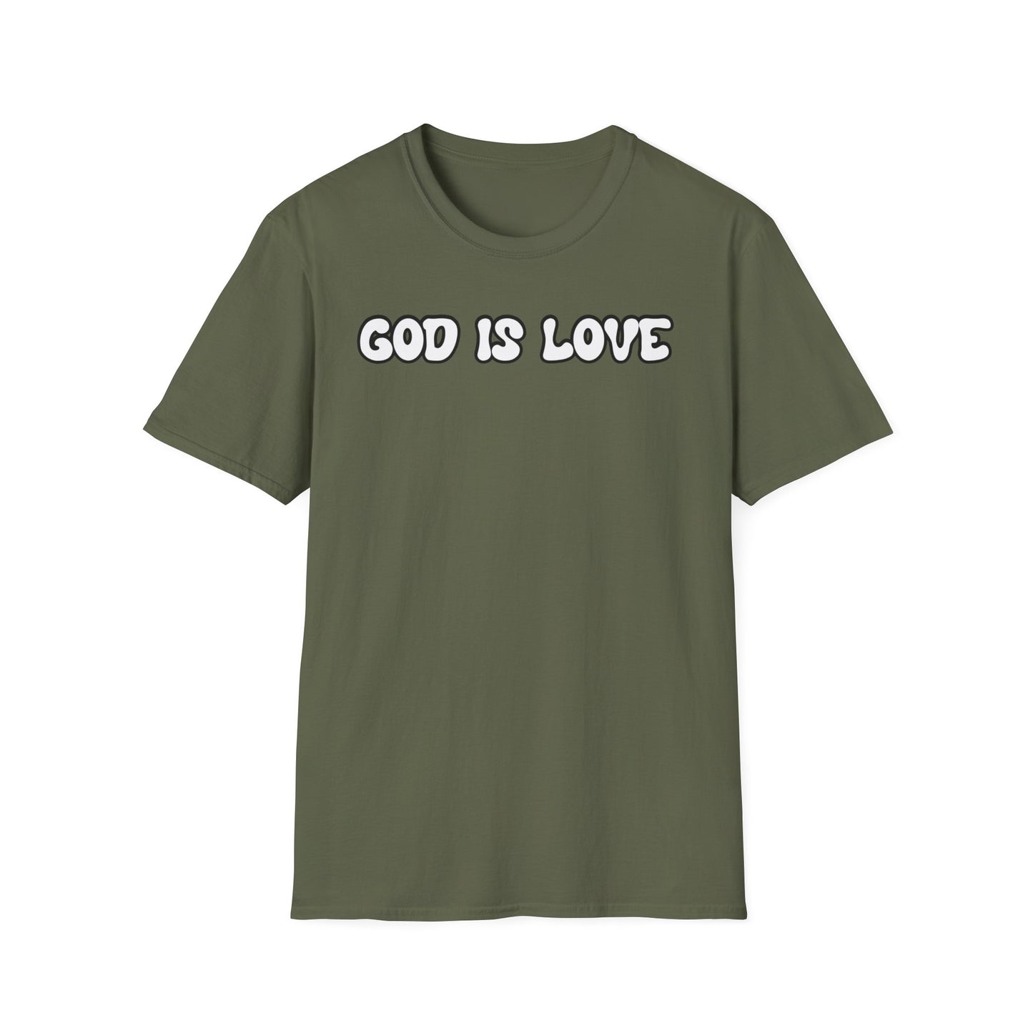 God Is Love Unisex Softstyle T-Shirt - Inspirational Faith Tee for Everyday Wear