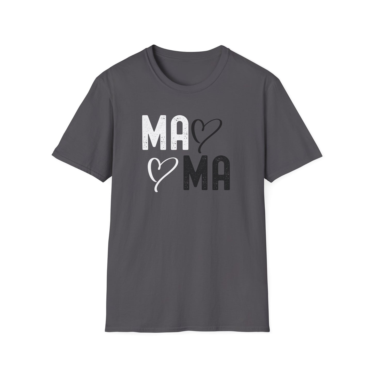 Mama Heart Unisex Softstyle T-Shirt - Perfect Gift for Moms