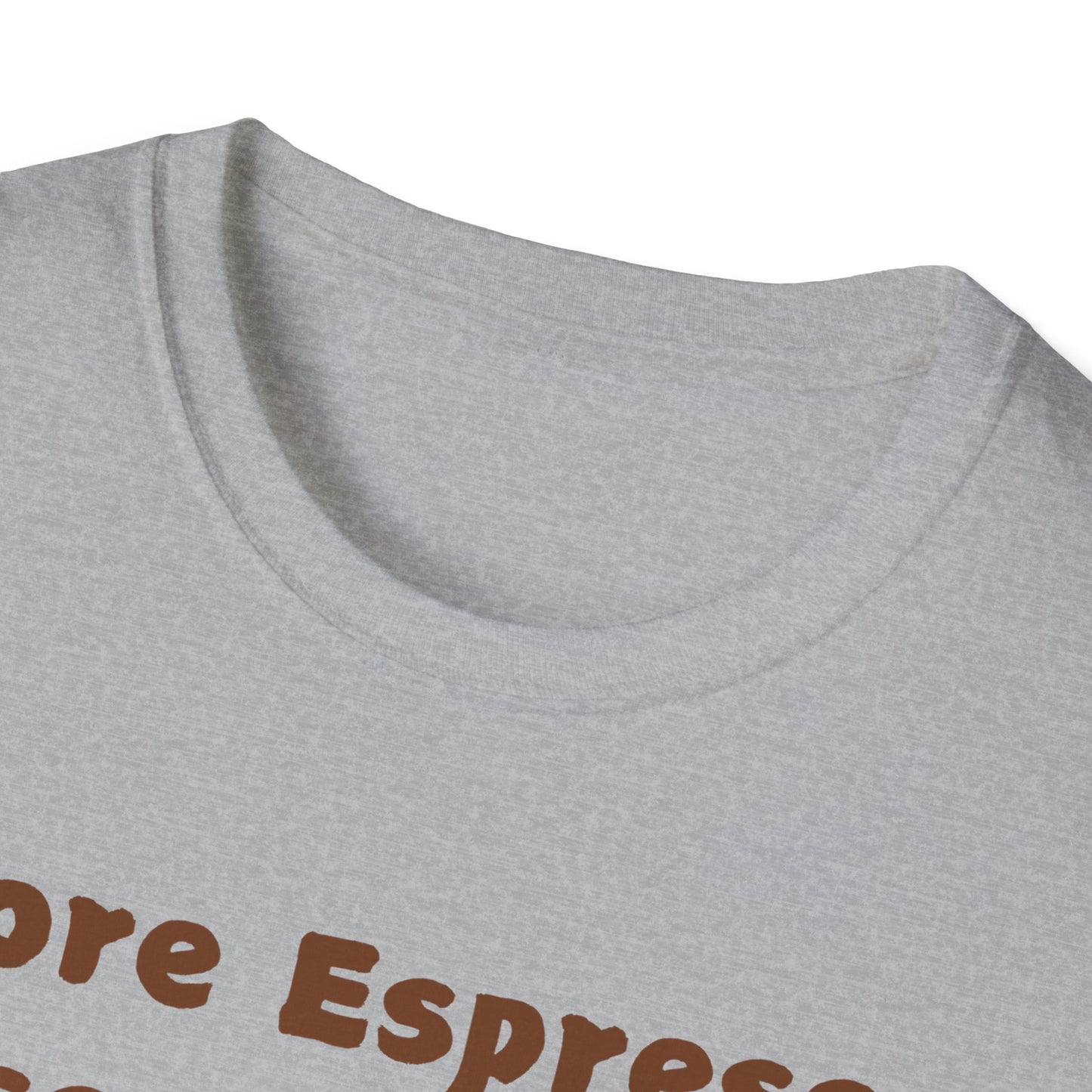 Fun Coffee Lover T-Shirt - 'More Espresso Less Depresso'