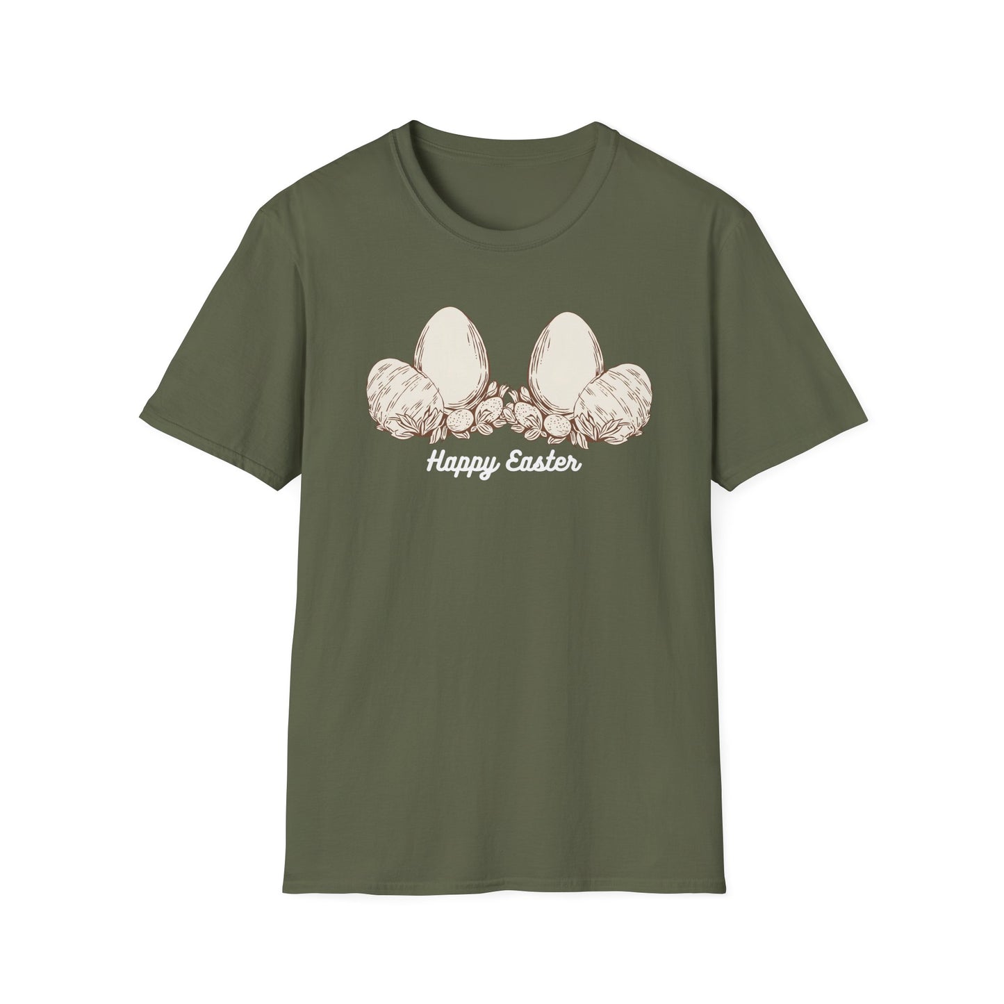 Happy Easter Unisex Softstyle T-Shirt - Cute Spring Graphic Tee