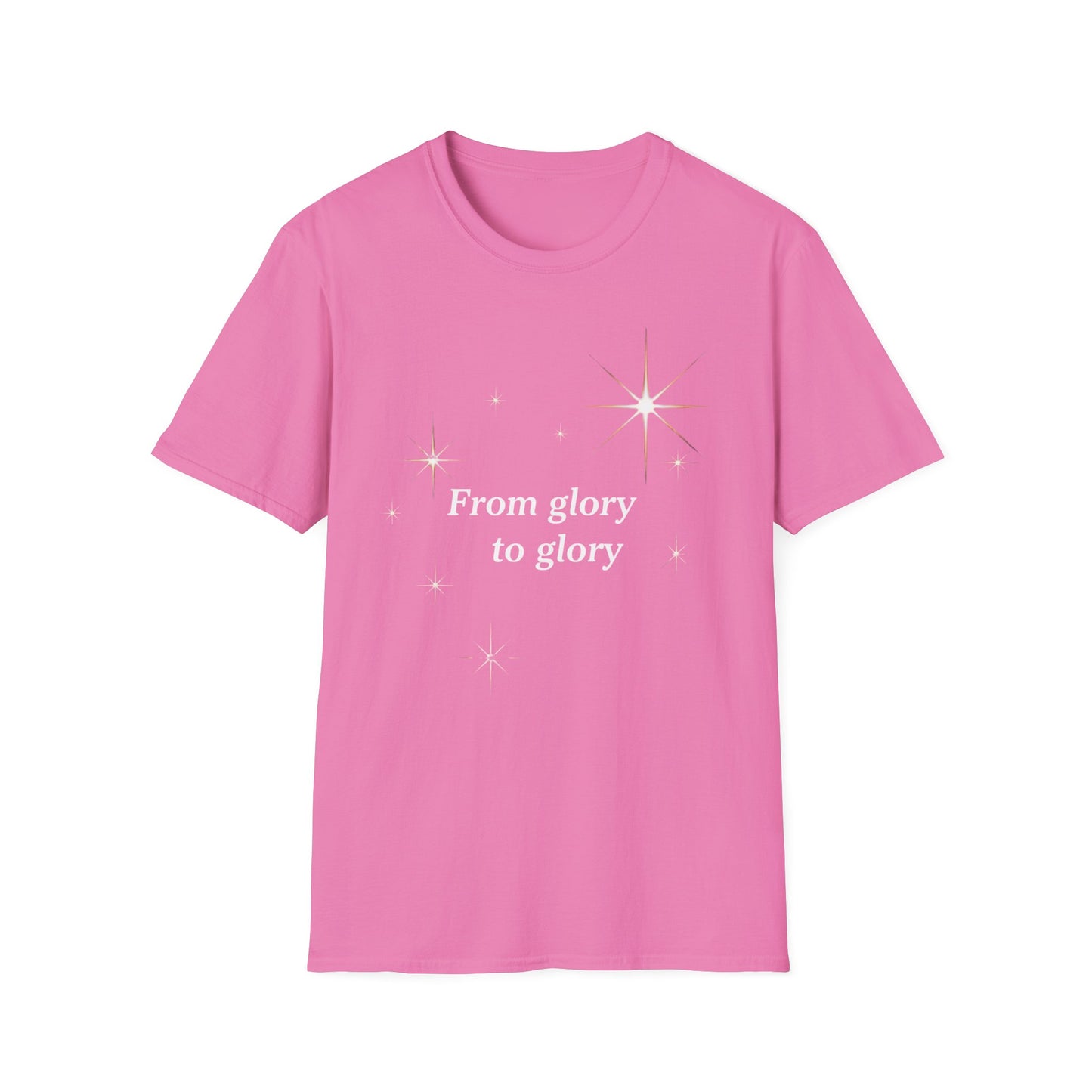 Inspirational Star-Embellished Unisex T-Shirt - 'From Glory to Glory'