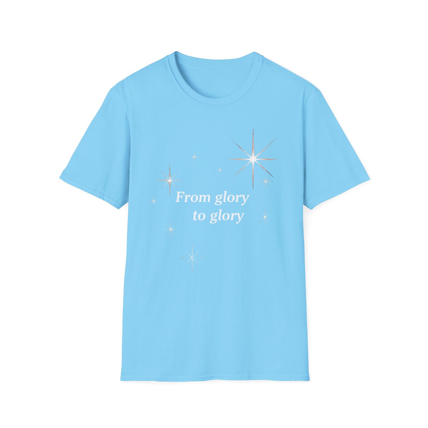 Inspirational Star-Embellished Unisex T-Shirt - 'From Glory to Glory'