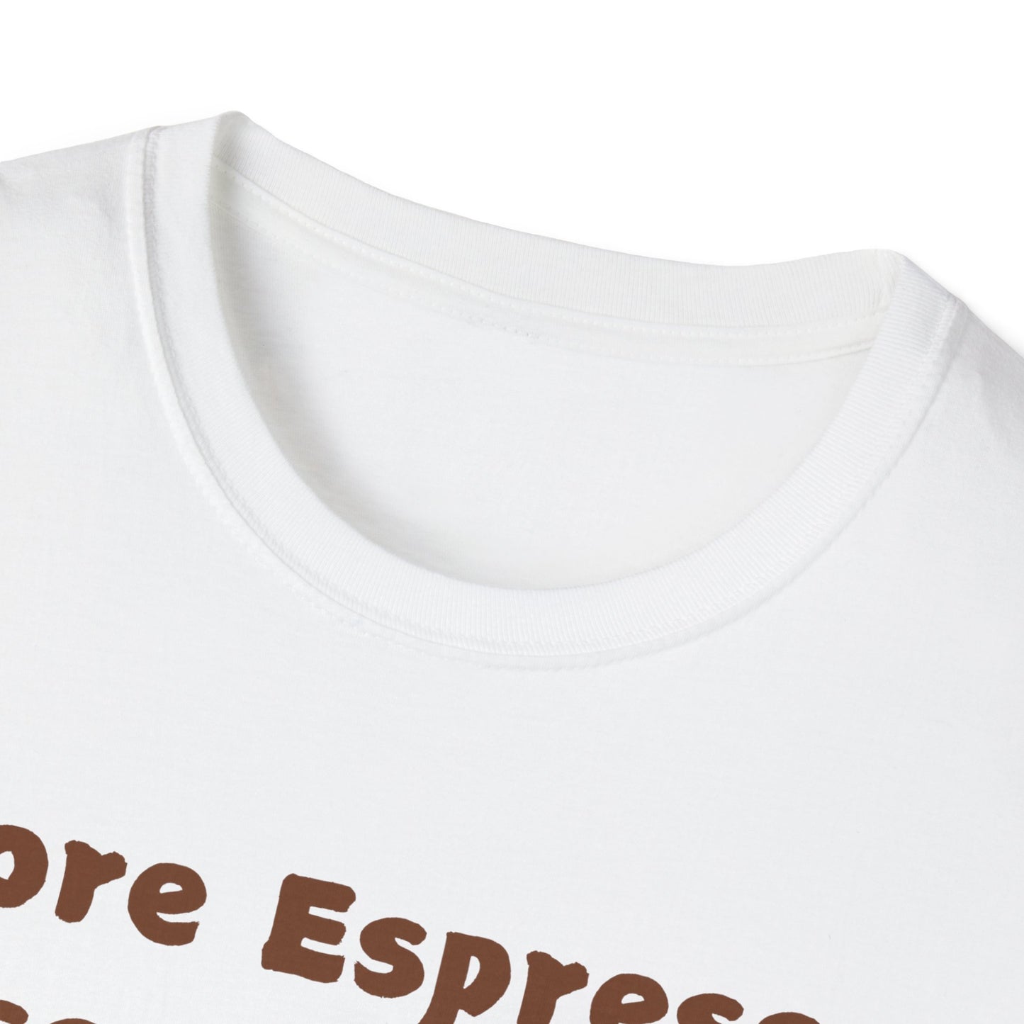 Fun Coffee Lover T-Shirt - 'More Espresso Less Depresso'