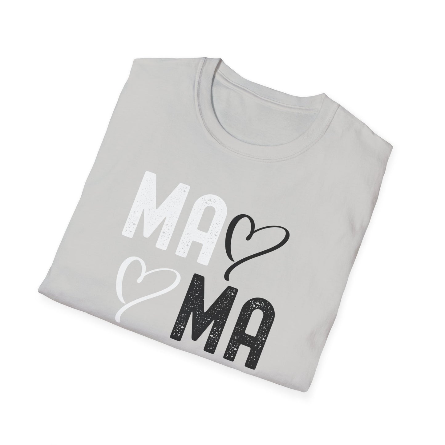 Mama Heart Unisex Softstyle T-Shirt - Perfect Gift for Moms