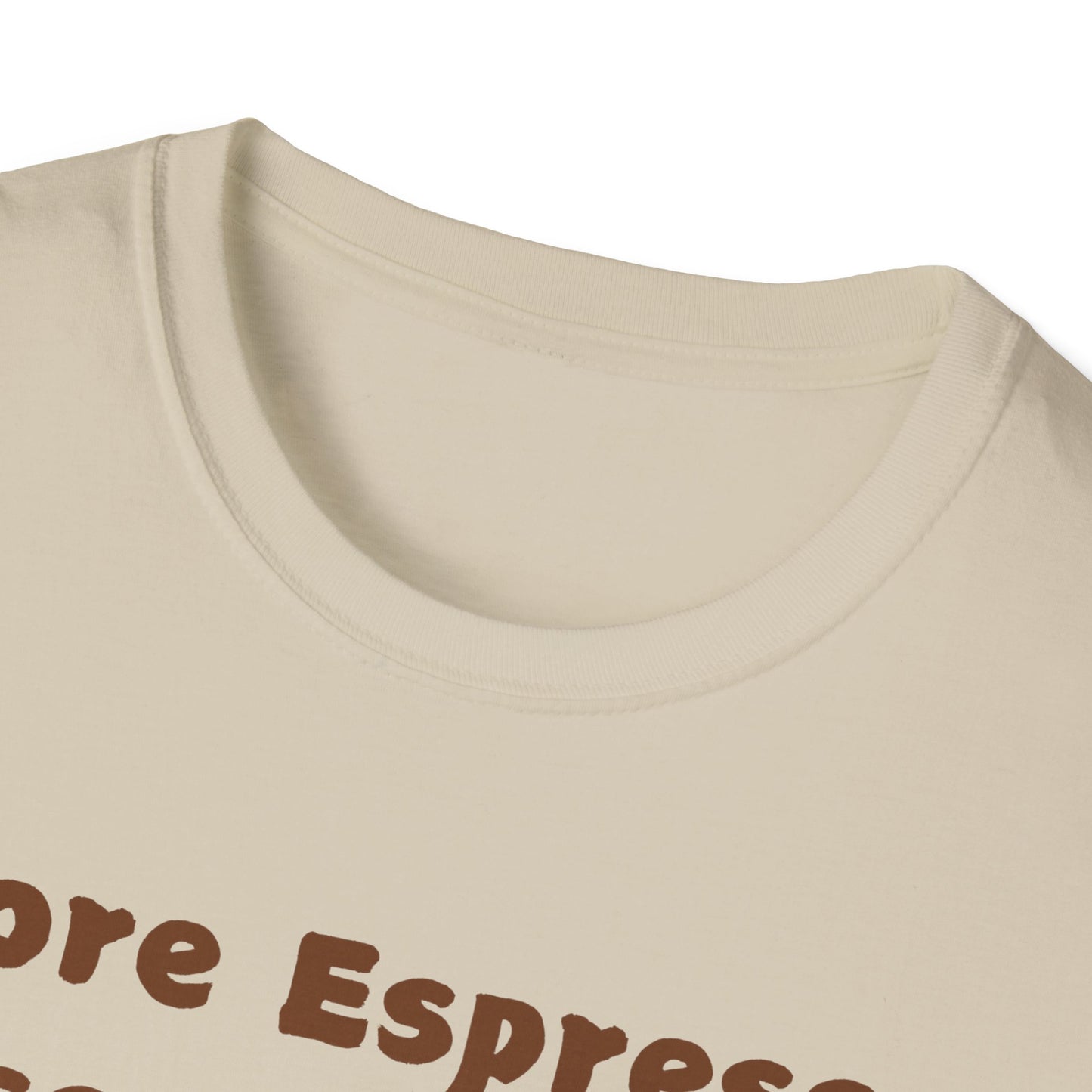 Fun Coffee Lover T-Shirt - 'More Espresso Less Depresso'