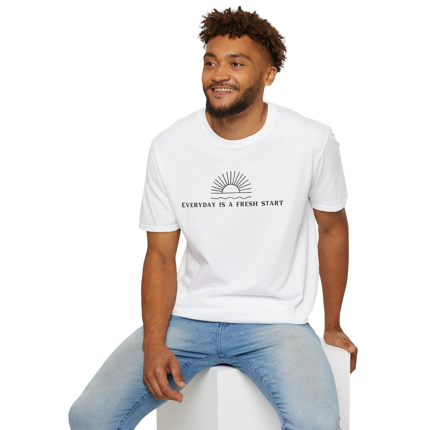 Unisex Softstyle T-Shirt - "Everyday Is A Fresh Start" Inspirational Tee