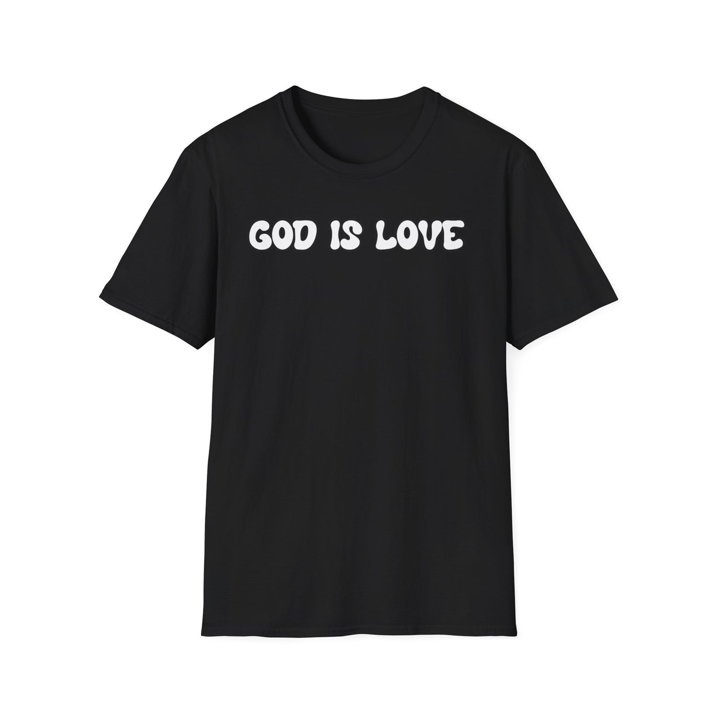 God Is Love Unisex Softstyle T-Shirt - Inspirational Faith Tee for Everyday Wear