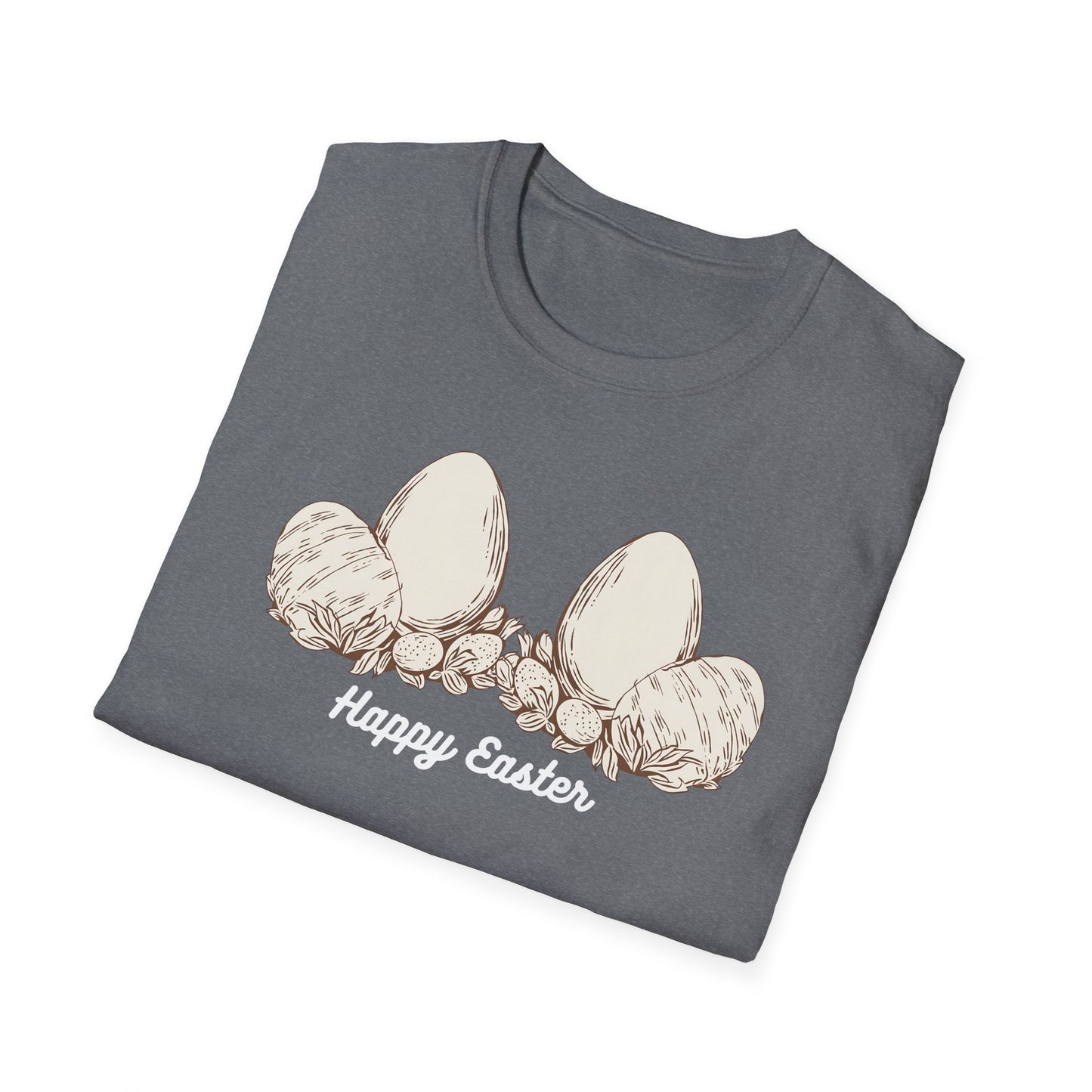 Happy Easter Unisex Softstyle T-Shirt - Cute Spring Graphic Tee