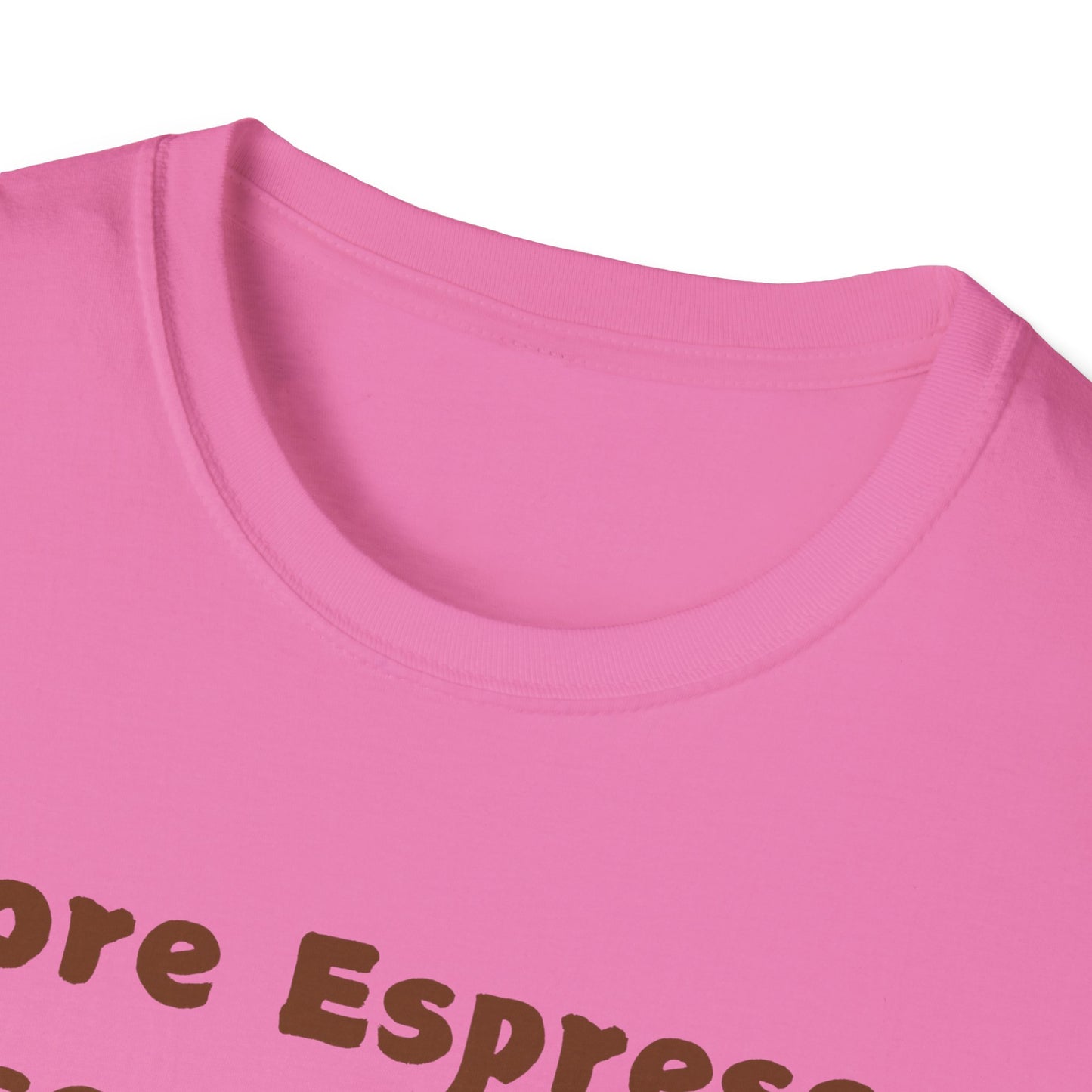 Fun Coffee Lover T-Shirt - 'More Espresso Less Depresso'