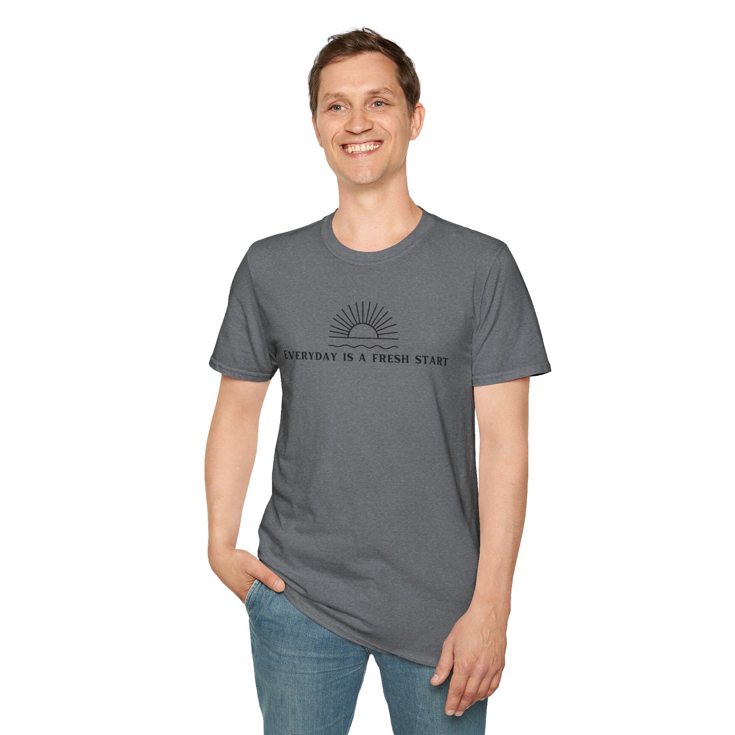 Unisex Softstyle T-Shirt - "Everyday Is A Fresh Start" Inspirational Tee