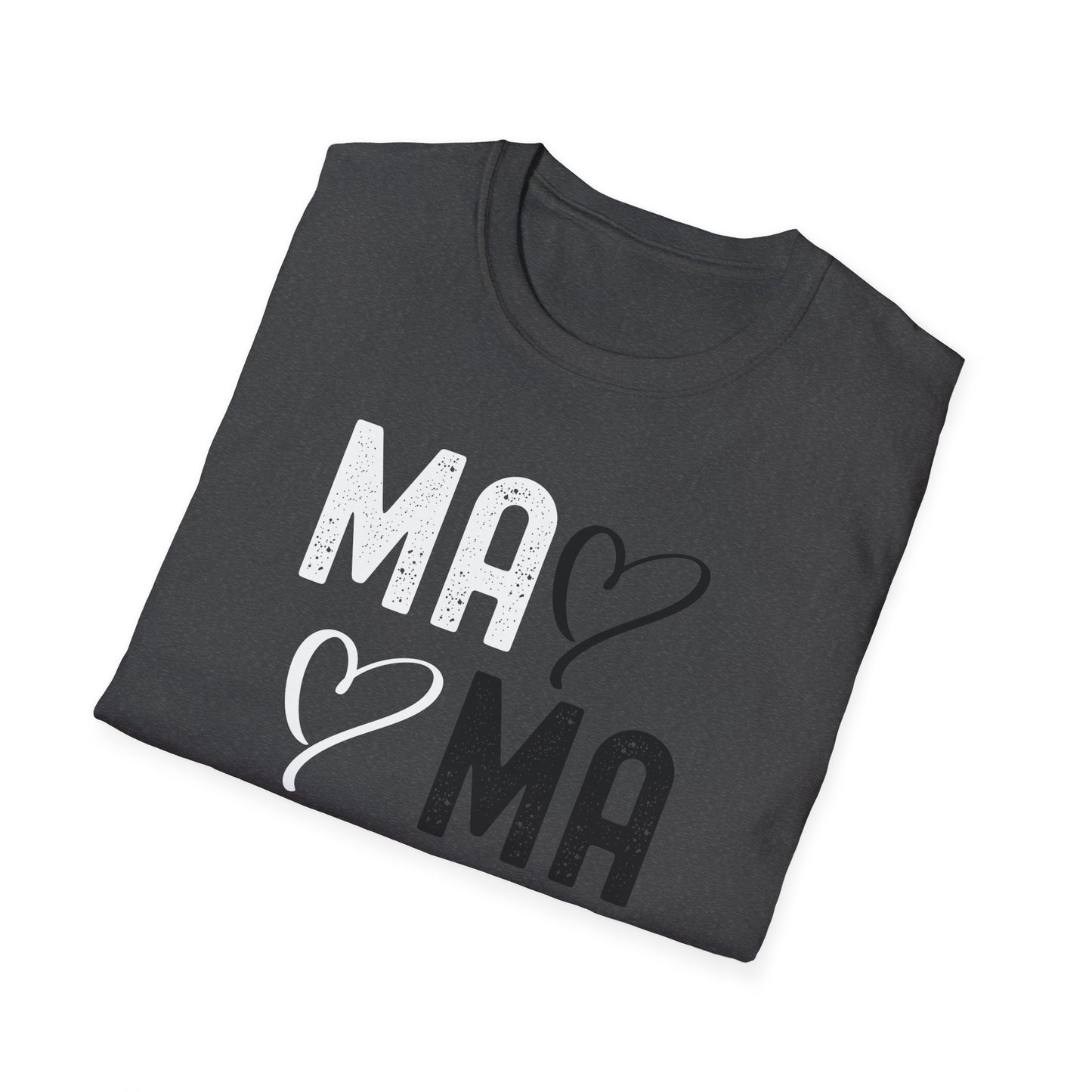 Mama Heart Unisex Softstyle T-Shirt - Perfect Gift for Moms