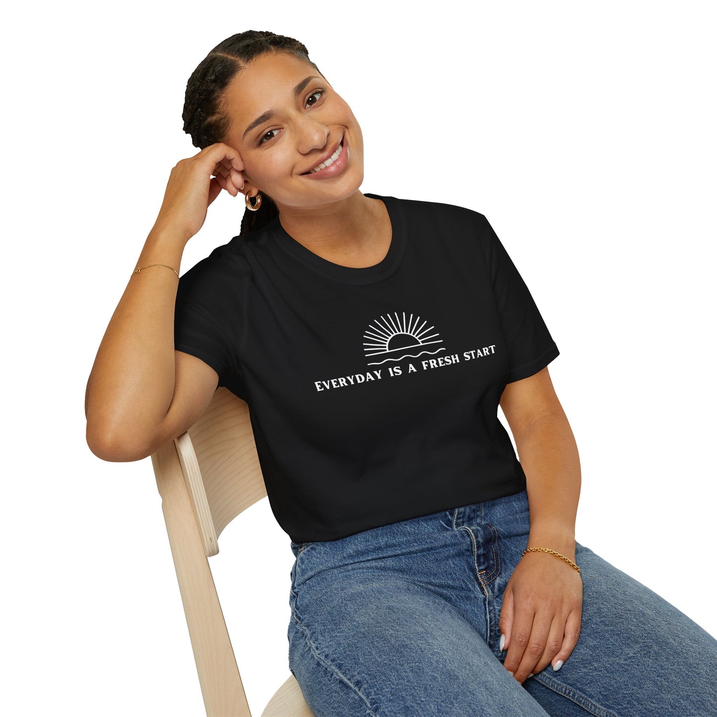 Unisex Softstyle T-Shirt - "Everyday Is A Fresh Start" Inspirational Tee