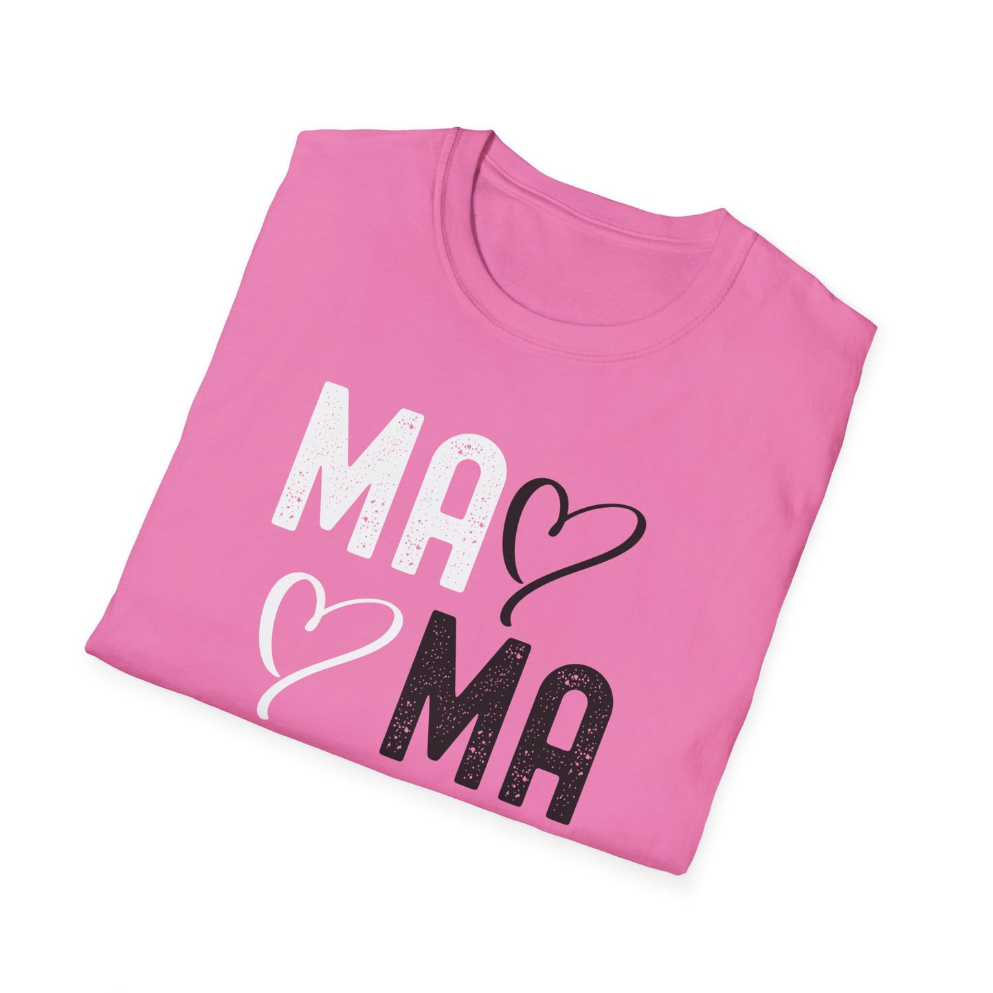 Mama Heart Unisex Softstyle T-Shirt - Perfect Gift for Moms