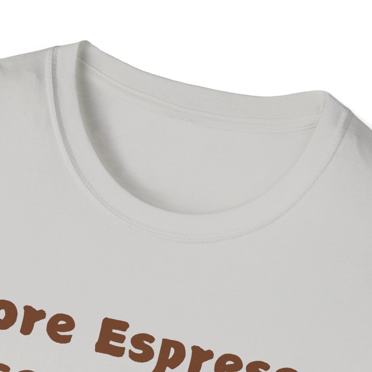 Fun Coffee Lover T-Shirt - 'More Espresso Less Depresso'