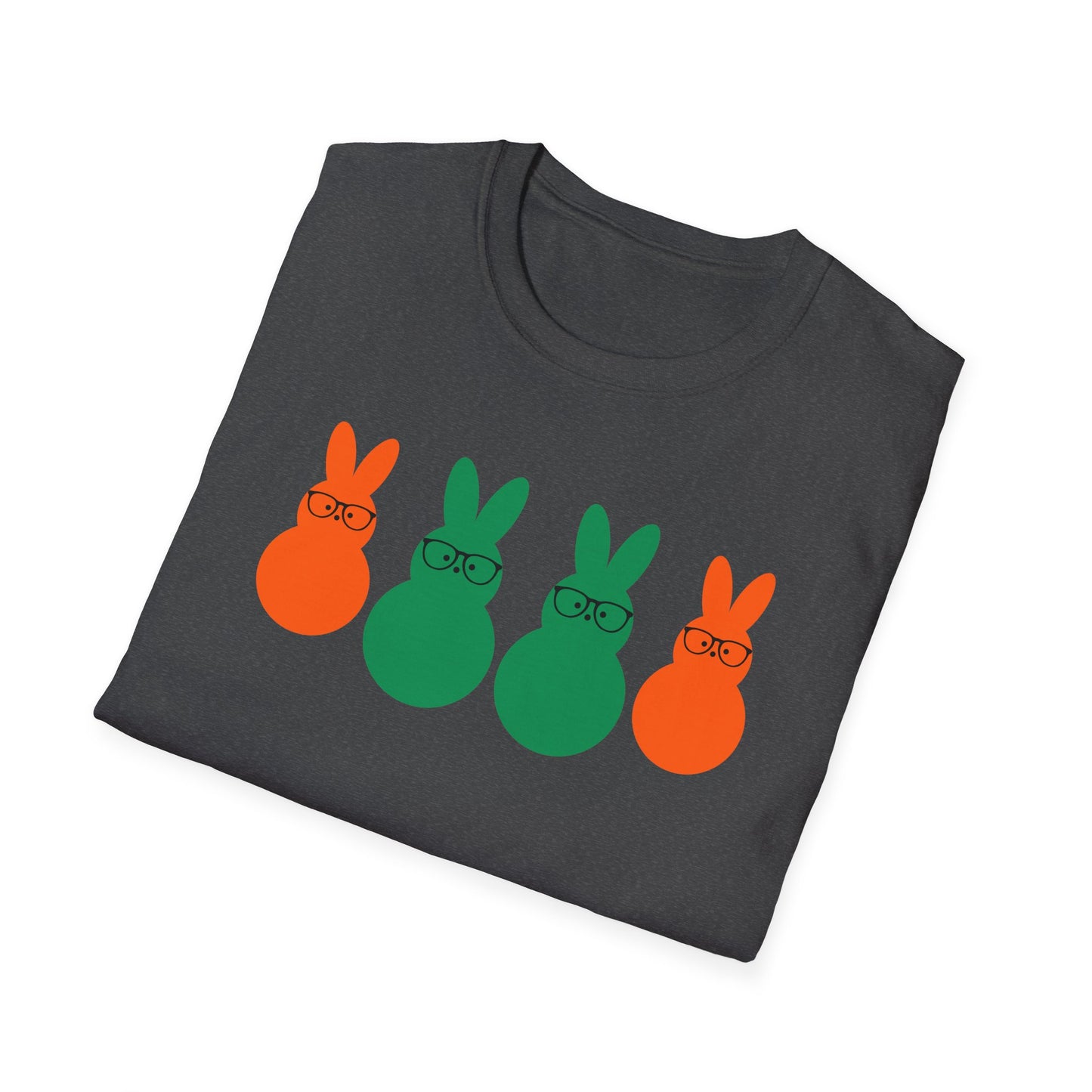 Playful Easter Bunny Unisex Softstyle T-Shirt