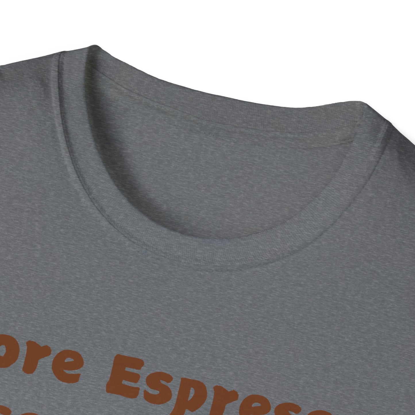 Fun Coffee Lover T-Shirt - 'More Espresso Less Depresso'