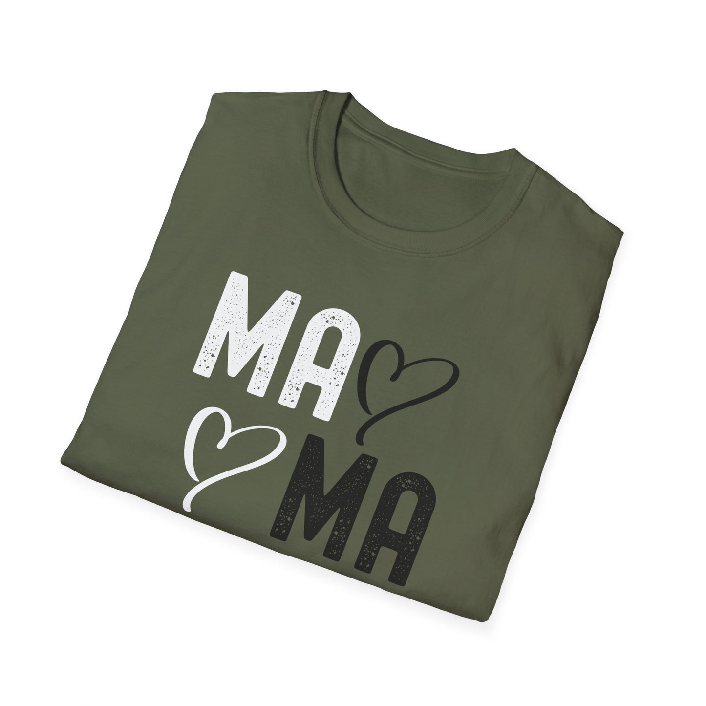 Mama Heart Unisex Softstyle T-Shirt - Perfect Gift for Moms