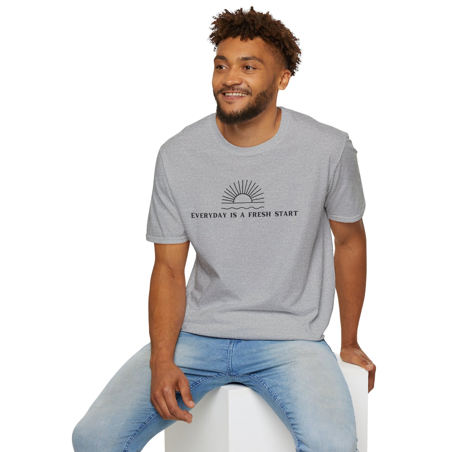 Unisex Softstyle T-Shirt - "Everyday Is A Fresh Start" Inspirational Tee