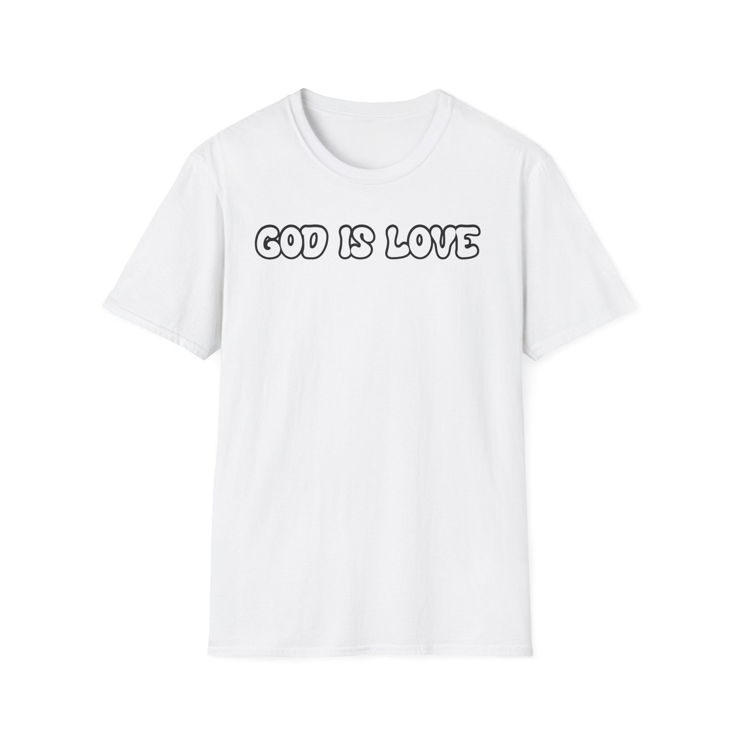 God Is Love Unisex Softstyle T-Shirt - Inspirational Faith Tee for Everyday Wear