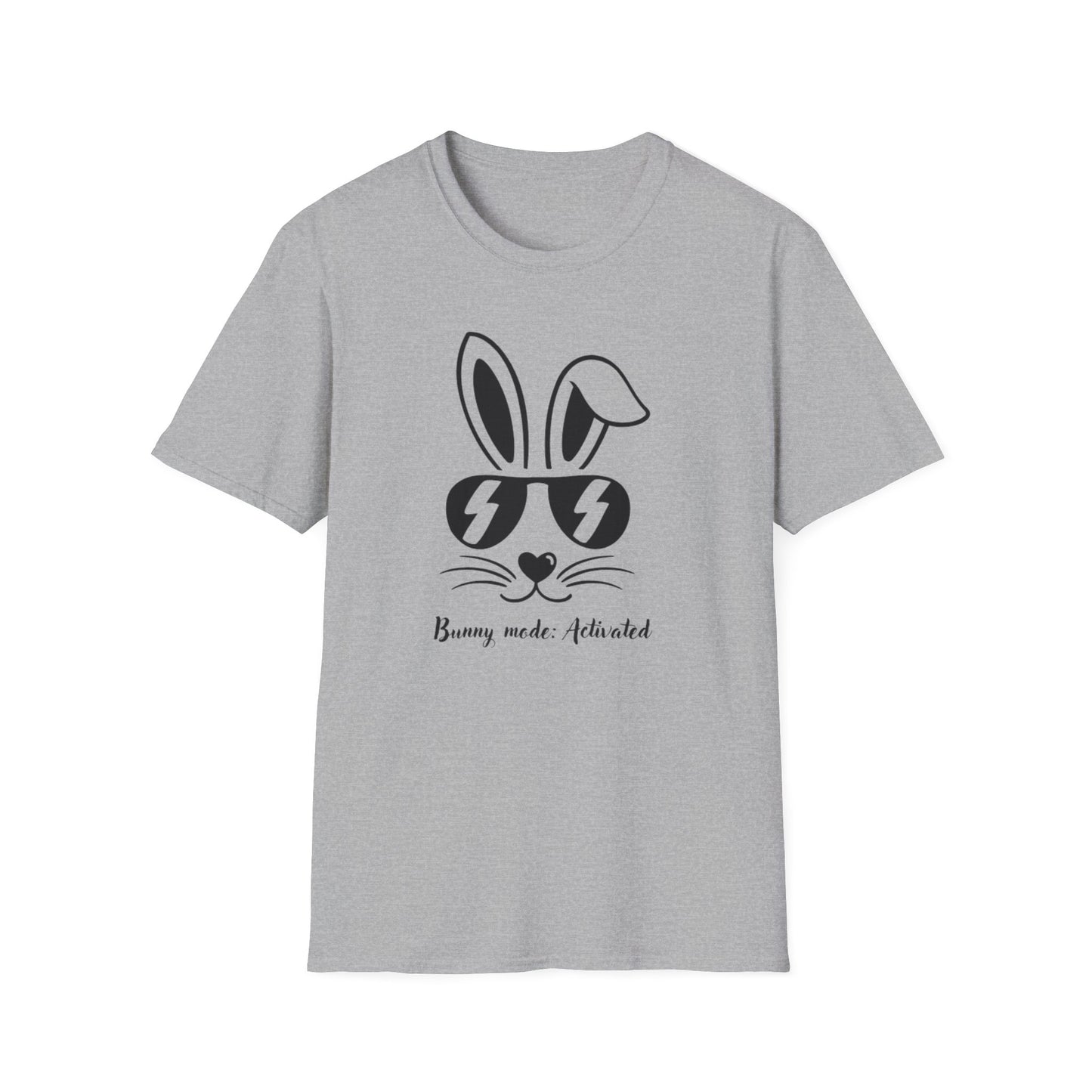 Bunny Mode Activated Unisex Softstyle T-Shirt | Cute Animal Graphic Tee for Casual Outfits