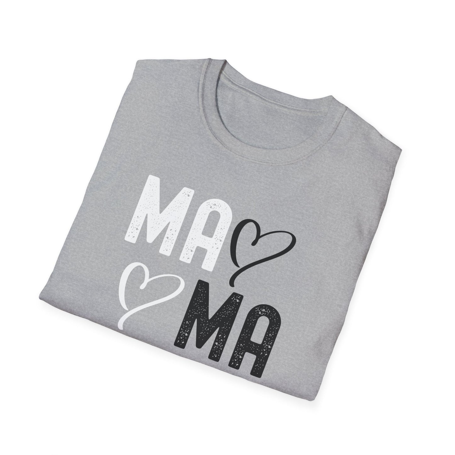 Mama Heart Unisex Softstyle T-Shirt - Perfect Gift for Moms