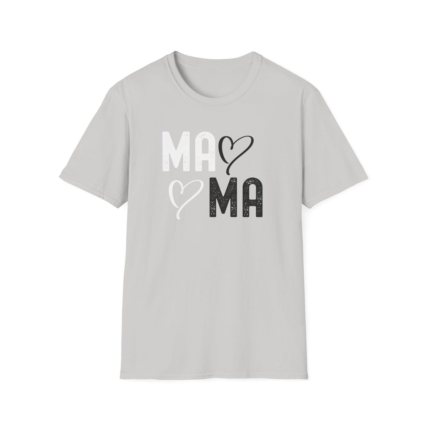 Mama Heart Unisex Softstyle T-Shirt - Perfect Gift for Moms