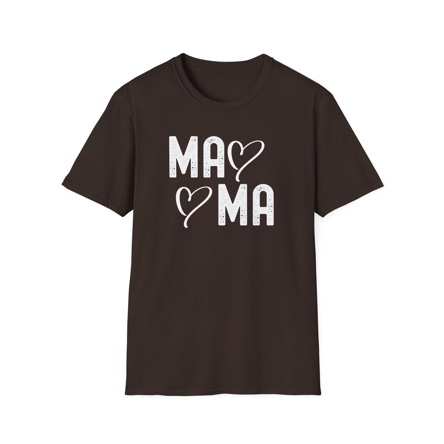 Mama Heart Unisex Softstyle T-Shirt - Perfect Gift for Moms