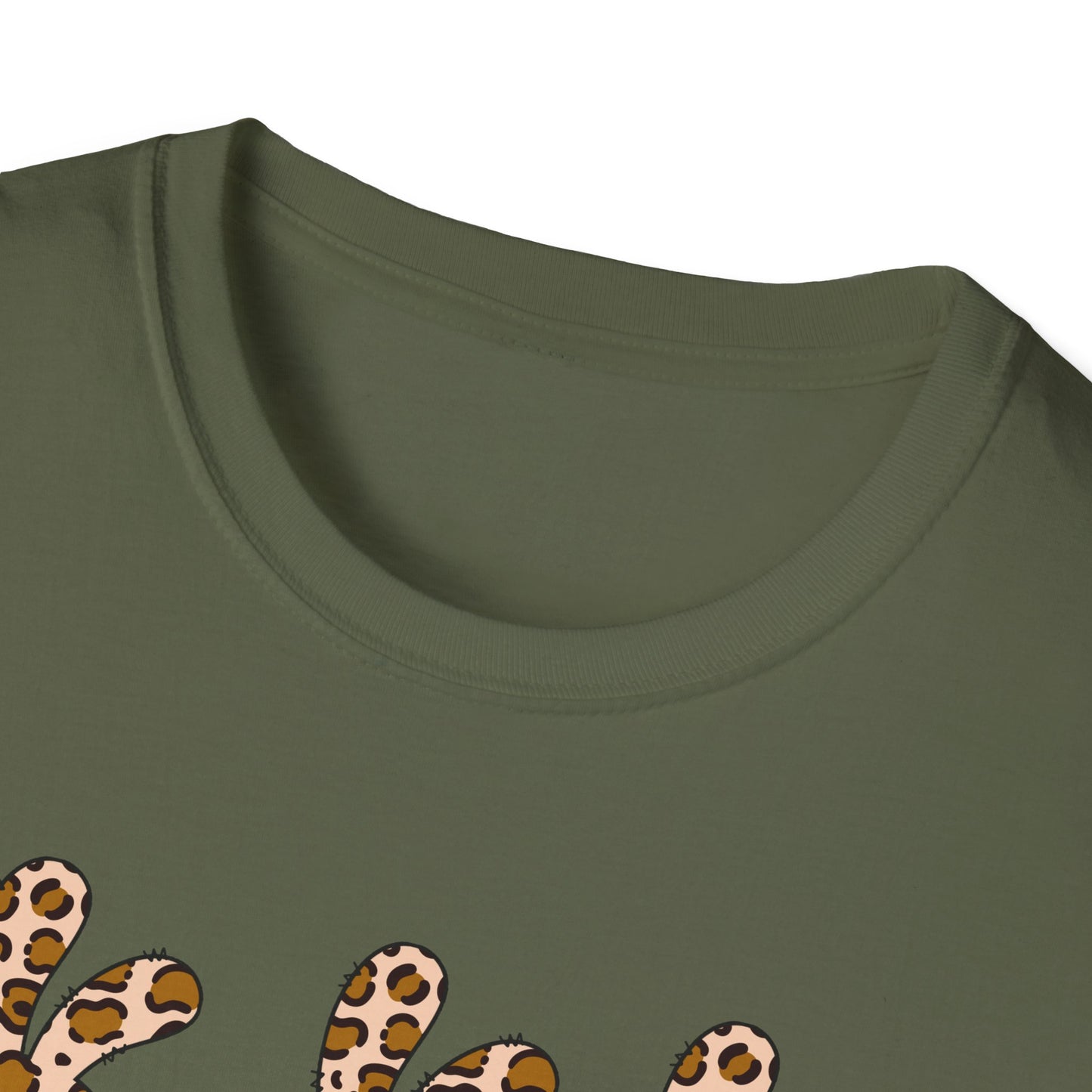 Leopard Print Bunny Unisex Softstyle T-Shirt - Casual Fun Fashion
