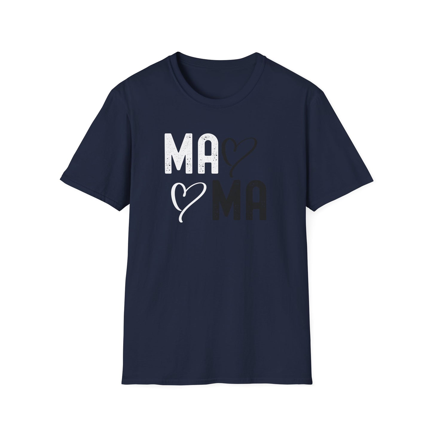 Mama Heart Unisex Softstyle T-Shirt - Perfect Gift for Moms
