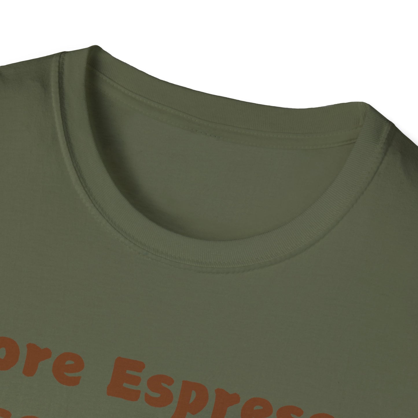 Fun Coffee Lover T-Shirt - 'More Espresso Less Depresso'
