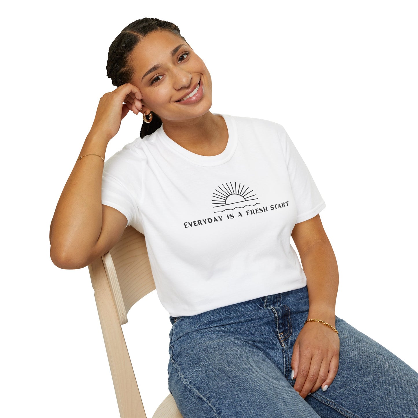 Unisex Softstyle T-Shirt - "Everyday Is A Fresh Start" Inspirational Tee