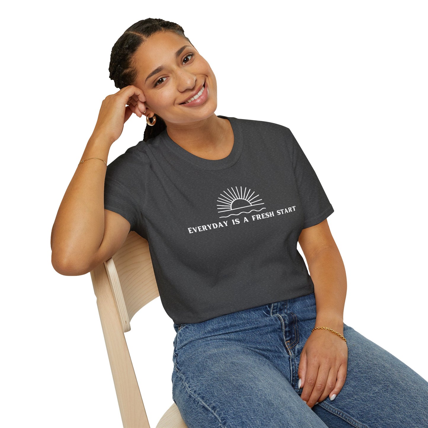 Unisex Softstyle T-Shirt - "Everyday Is A Fresh Start" Inspirational Tee