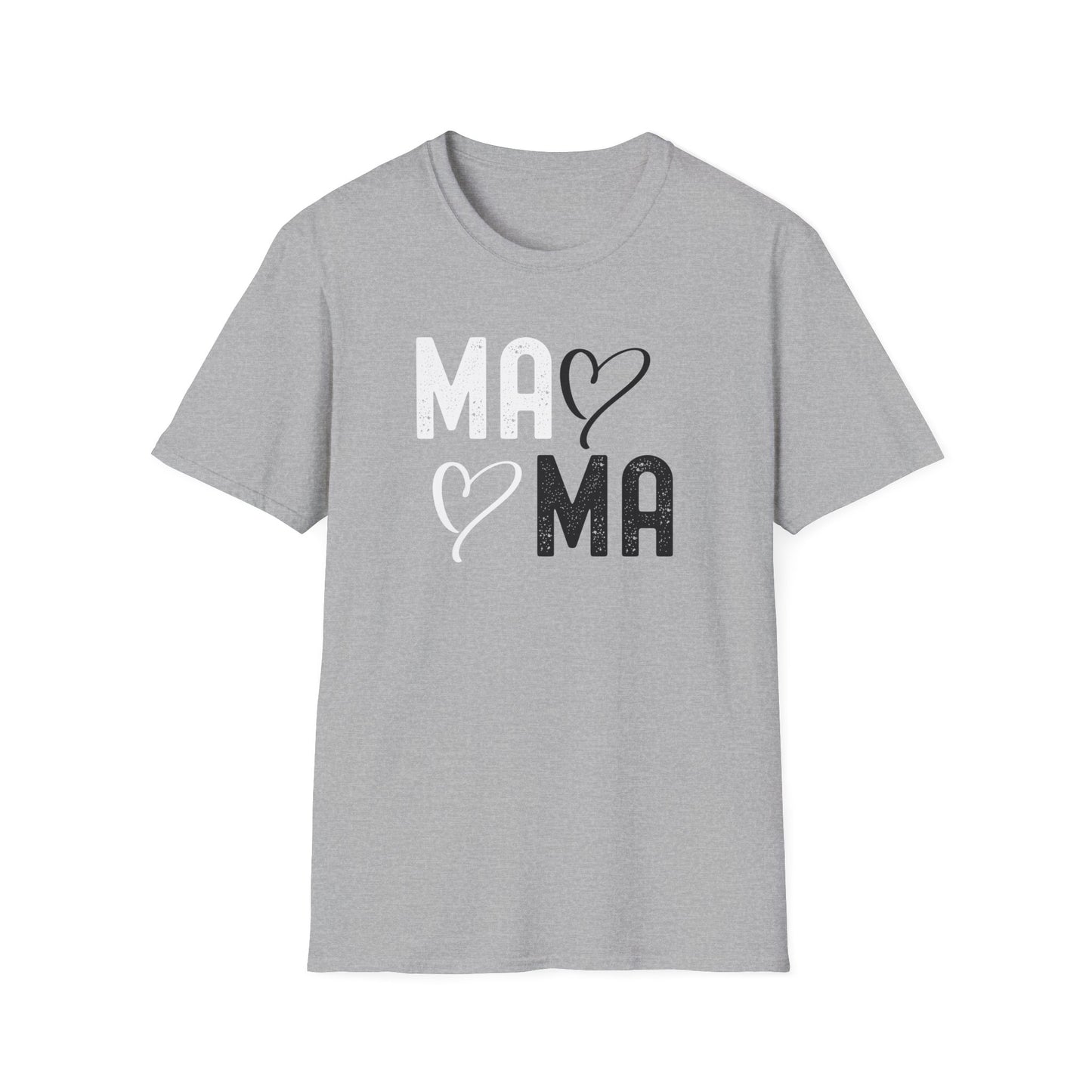 Mama Heart Unisex Softstyle T-Shirt - Perfect Gift for Moms