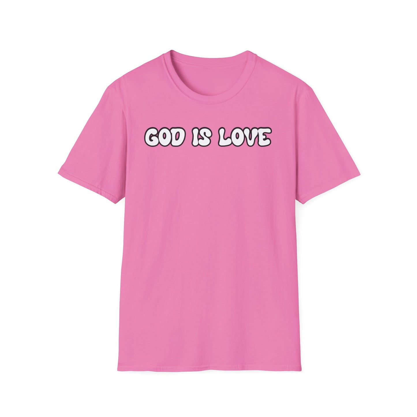 God Is Love Unisex Softstyle T-Shirt - Inspirational Faith Tee for Everyday Wear